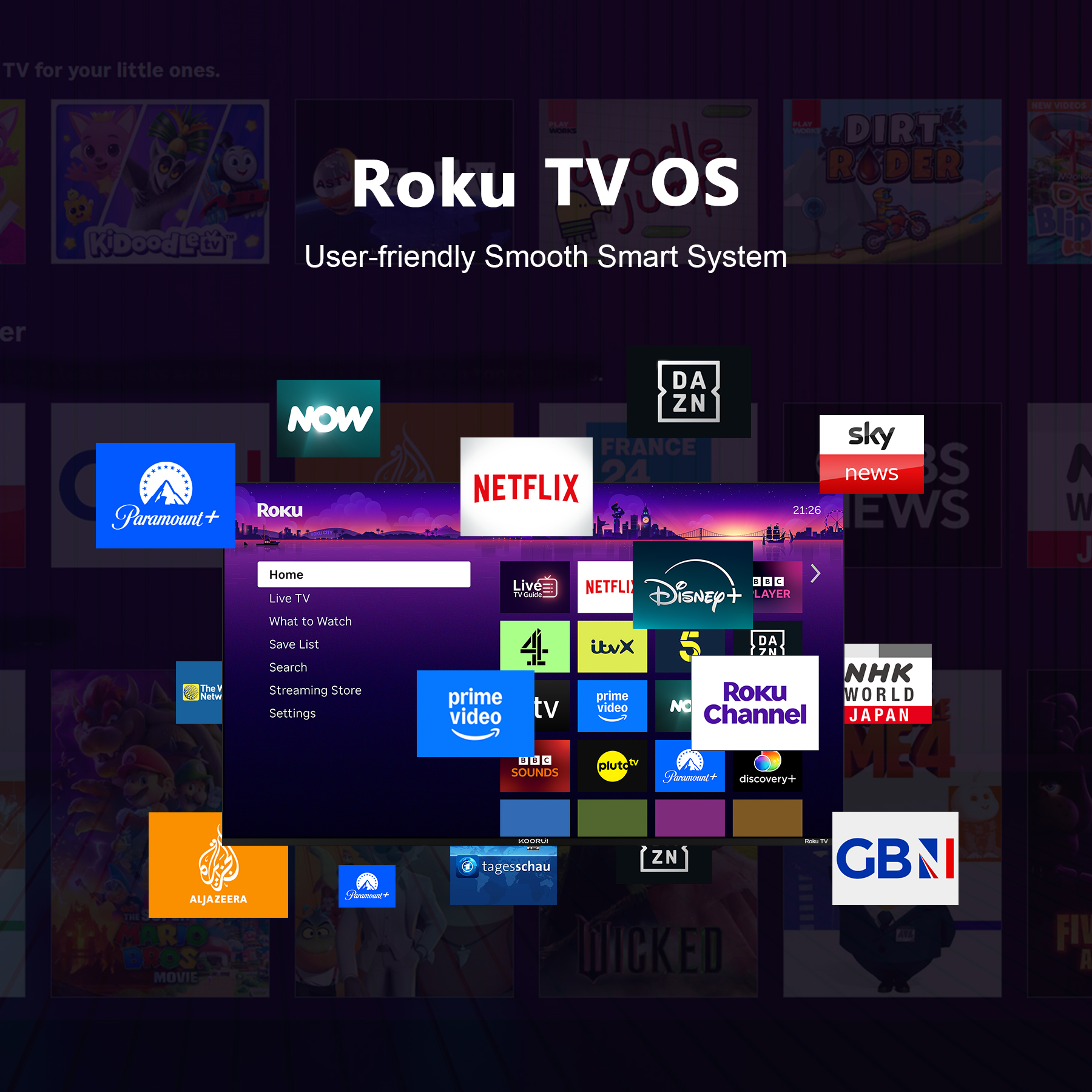 U系列 43英寸 4K UHD QLED Roku智能电视